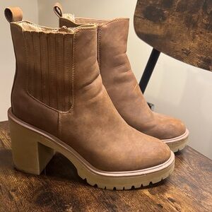 Brown Leather Ankle Boots